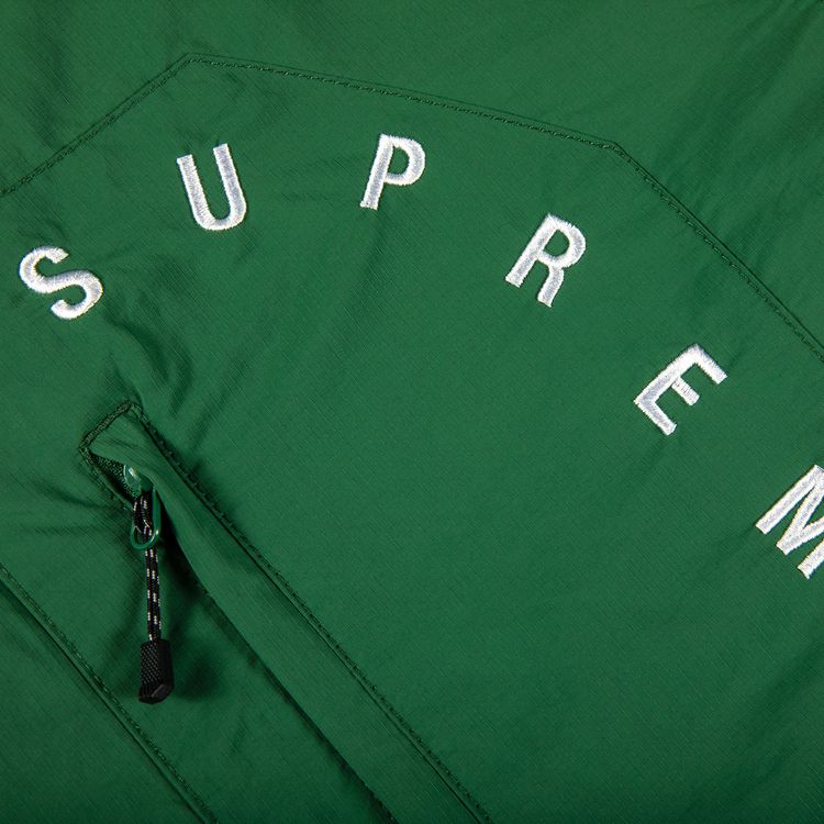 Supreme Curve Logos Ripstop Jacket Olive
