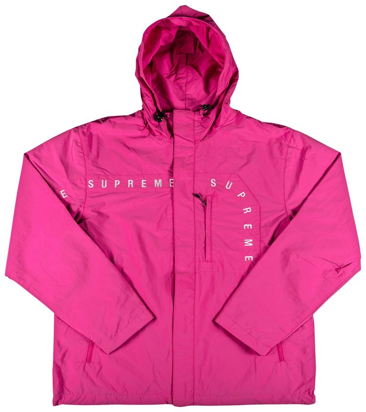 Supreme Curve Logos Ripstop Jacket Dusty Purple