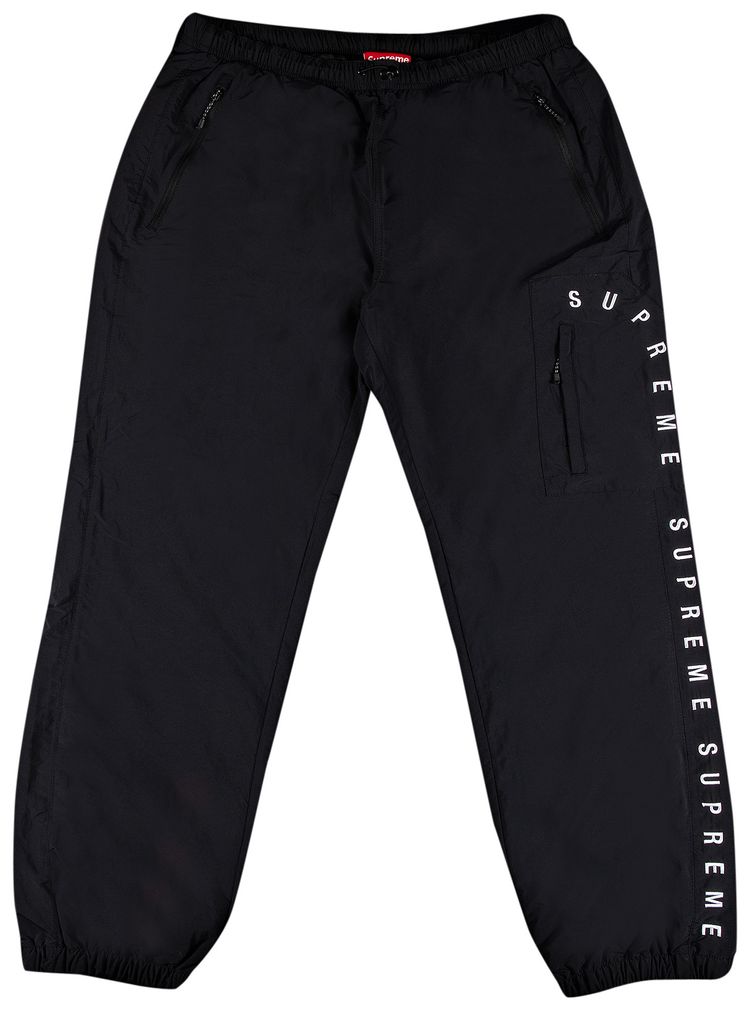 Supreme Curve Logos Ripstop Pant Black