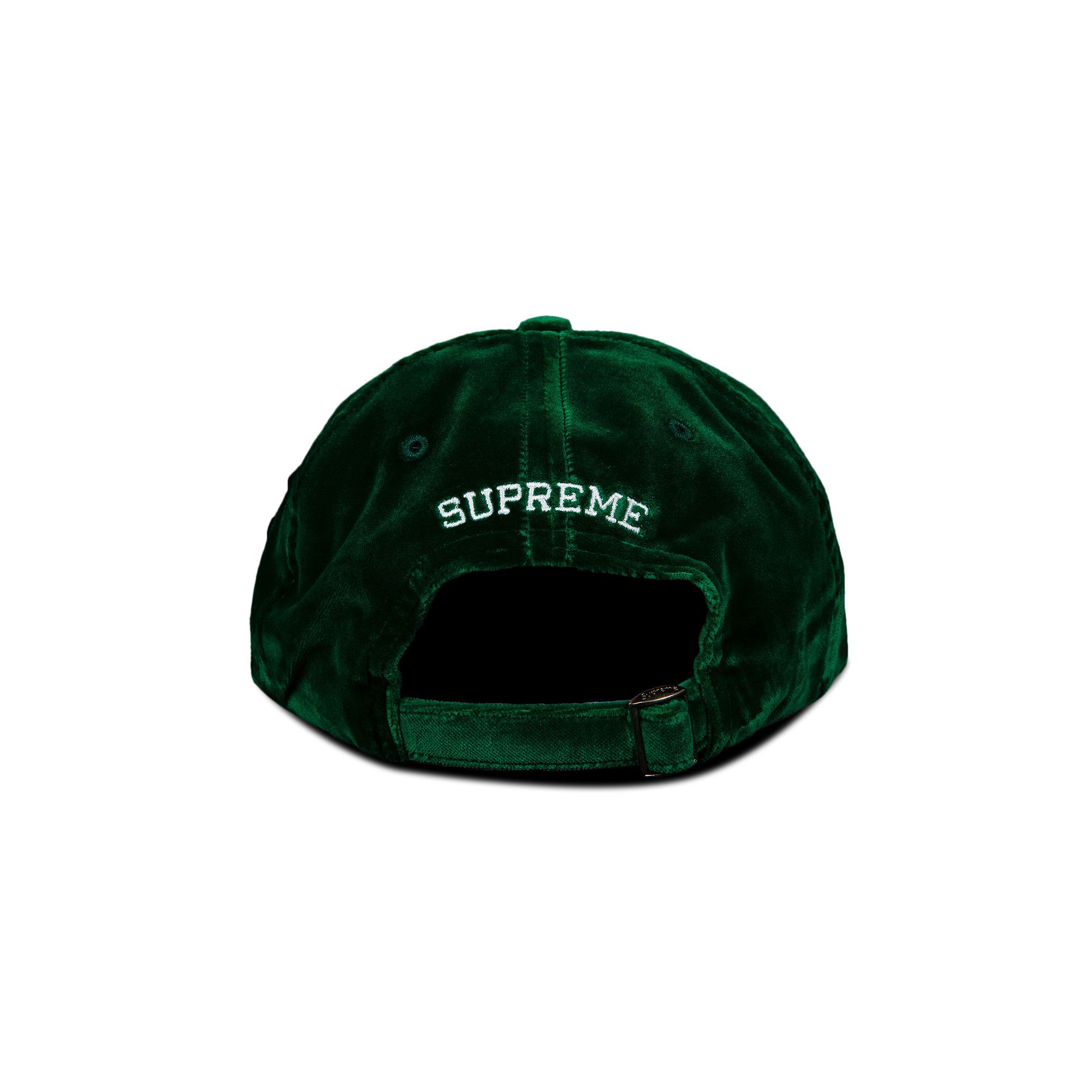 Buy Supreme Velvet S Logo 6-Panel 'Green' - FW20H69 GREEN | GOAT