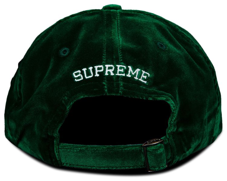 Supreme Velvet S Logo 6 Panel Green