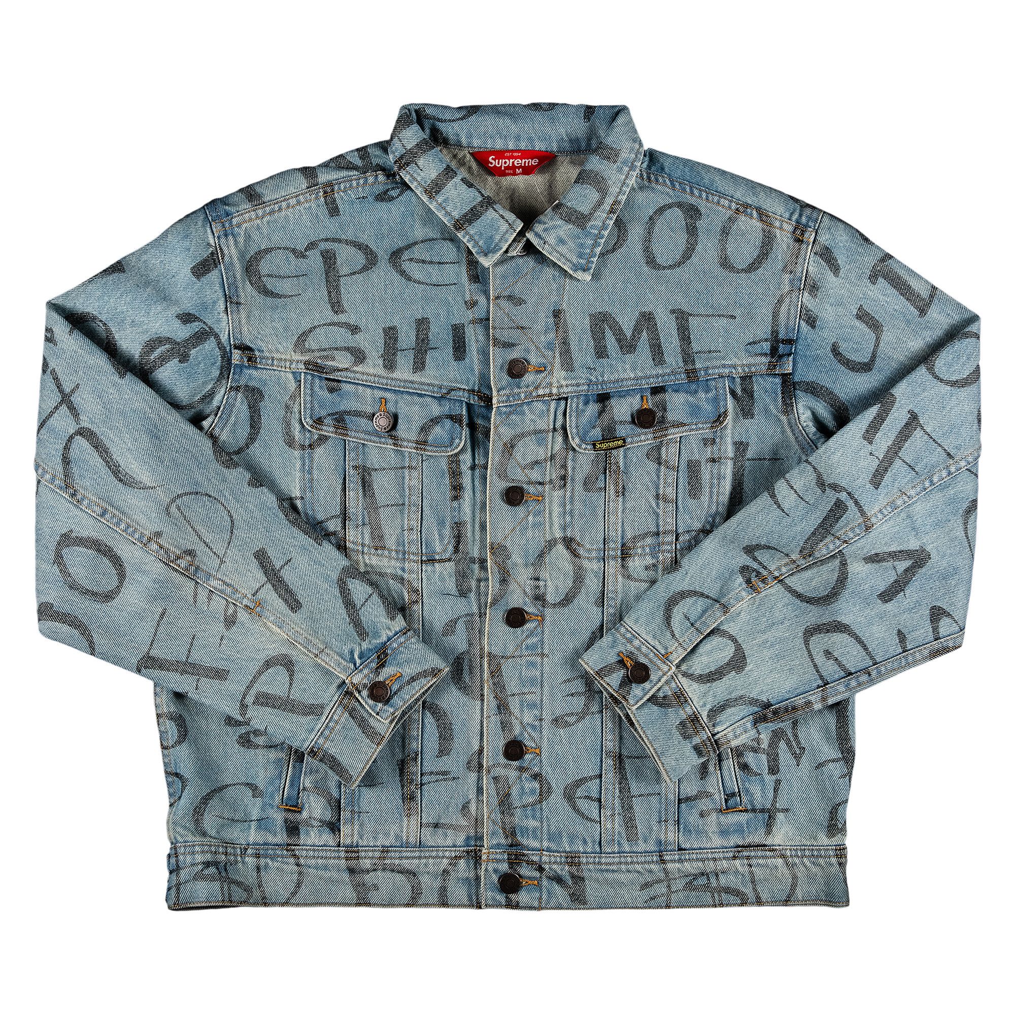 Buy Supreme Black Ark Denim Trucker Jacket 'Blue' - FW20J72