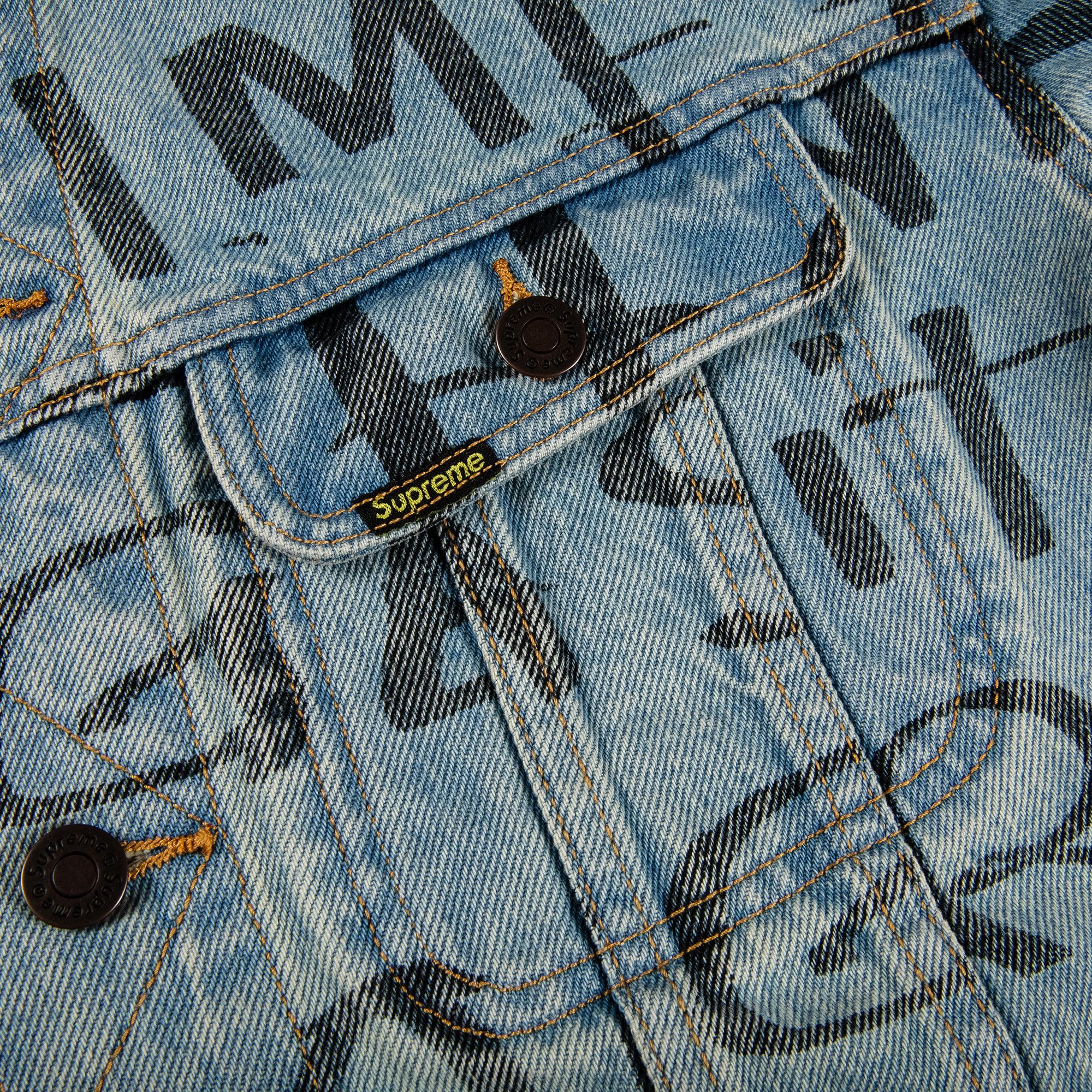 Buy Supreme Black Ark Denim Trucker Jacket 'Blue' - FW20J72