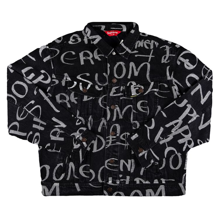 Buy Supreme Black Ark Denim Trucker Jacket  