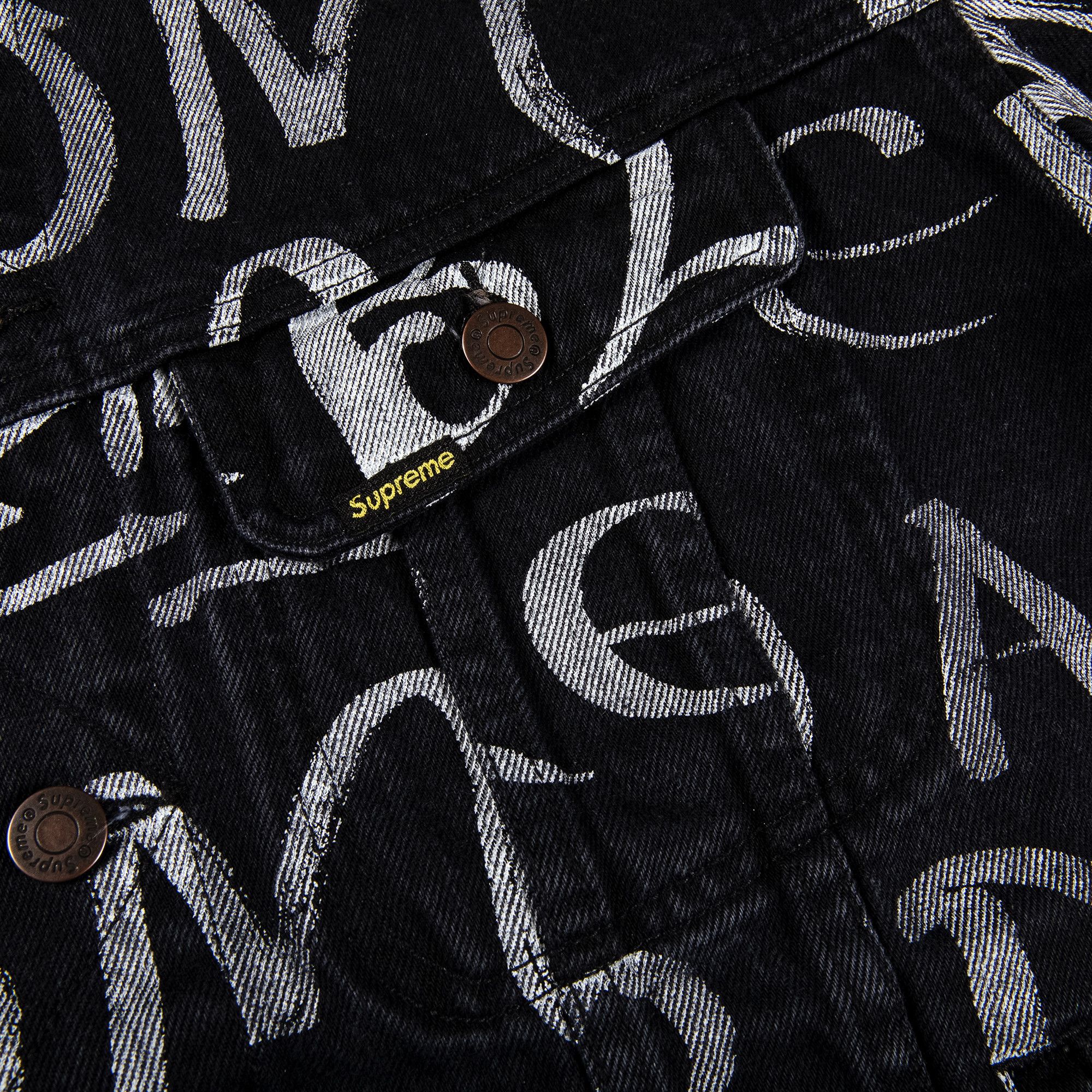 Buy Supreme Black Ark Denim Trucker Jacket 'Black' - FW20J72