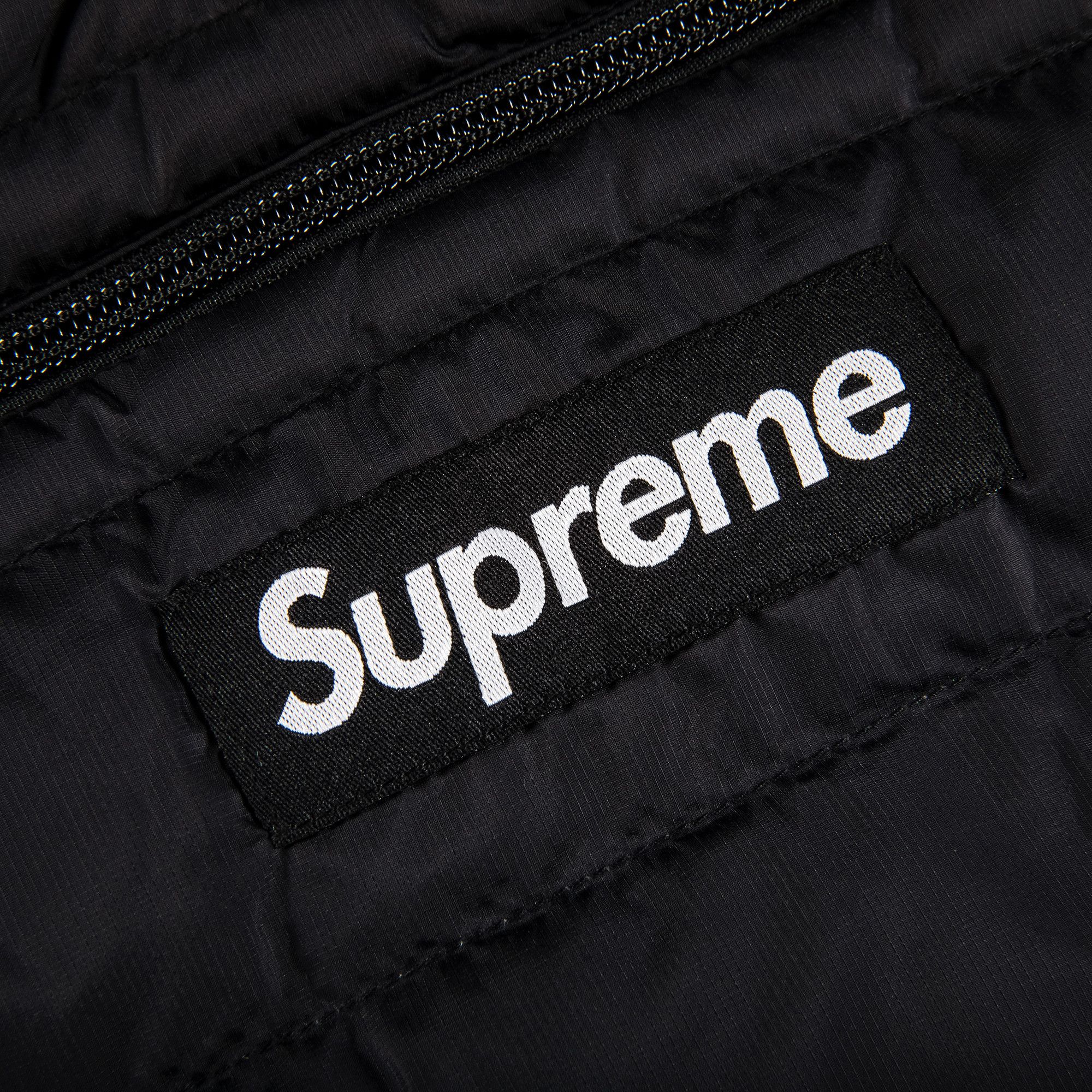 Buy Supreme Micro Down Half Zip Hooded Pullover 'Black