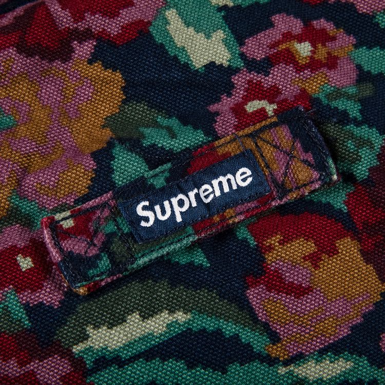 Supreme Leather Collar Work Jacket Digi Floral