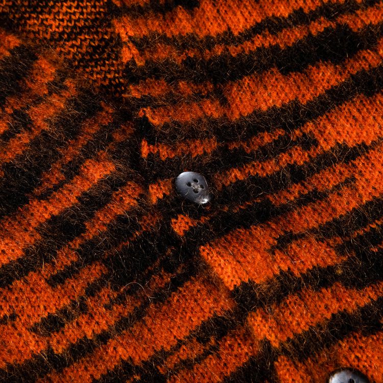 Supreme Brushed Mohair Cardigan Tiger Stripe