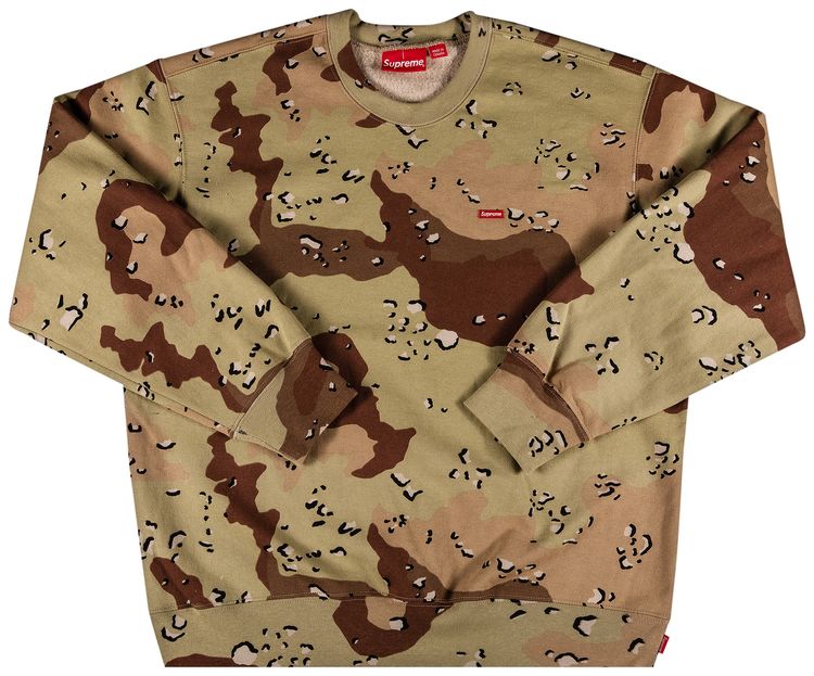 Supreme Small Box Crewneck Chocolate Chip Camo