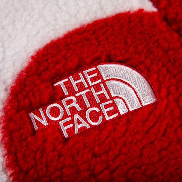 Supreme x The North Face S Logo Hooded Fleece Jacket Red
