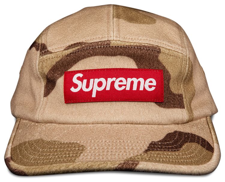 Supreme Wool Camp Cap Desert Camo