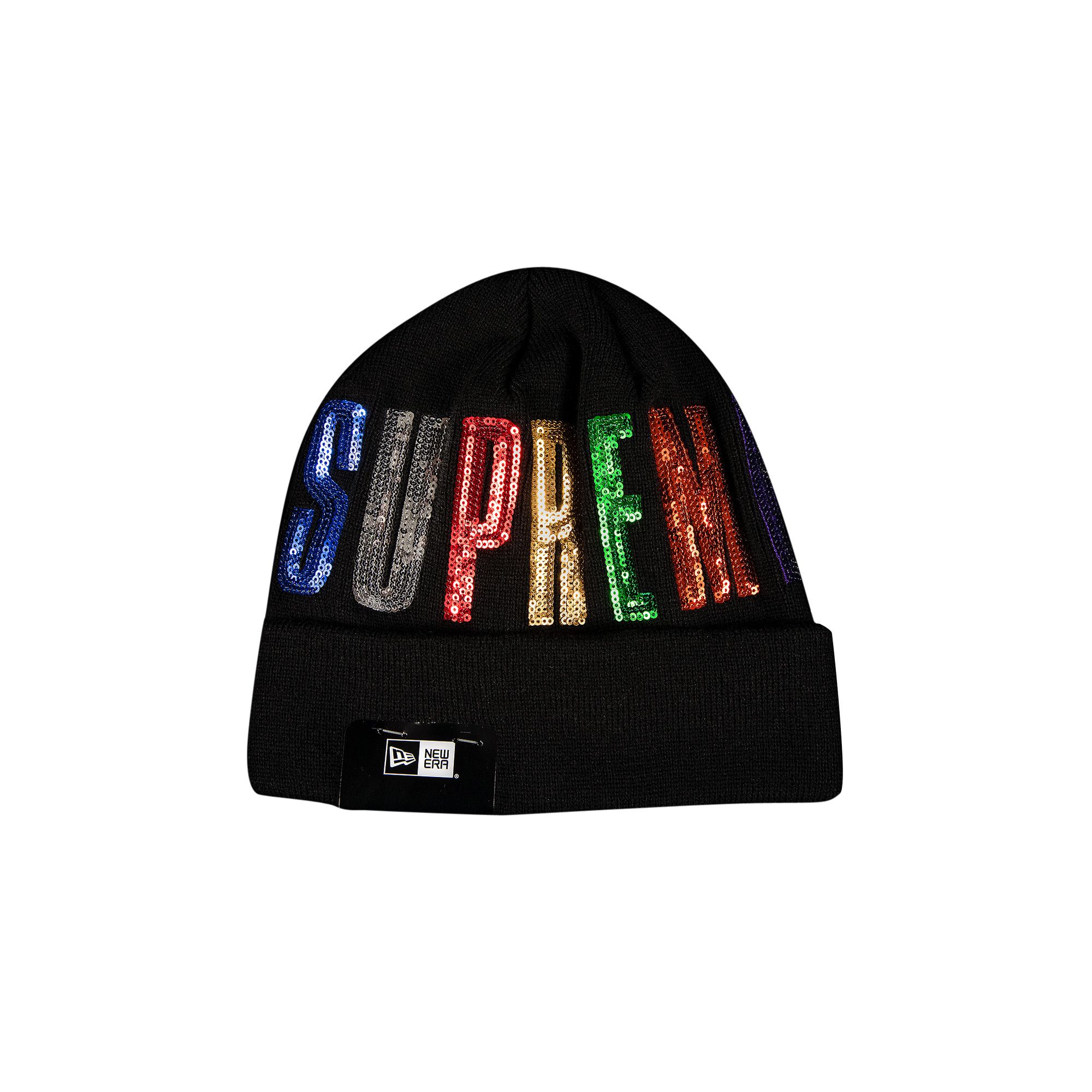 おすすめ Sequin Era New x Supreme Buy Beanie BLACK FW20BN55 - 'Black' 帽子