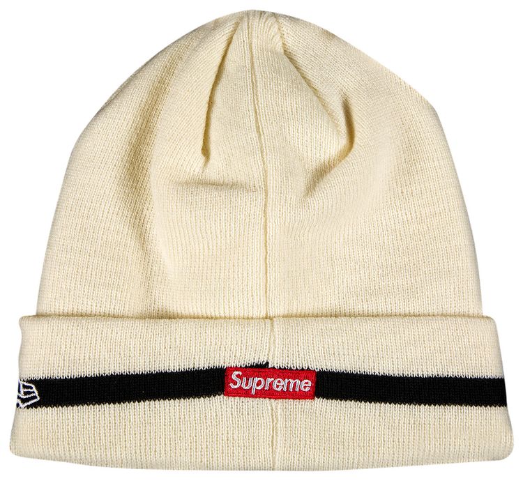 Supreme x New Era Sequin Beanie Natural