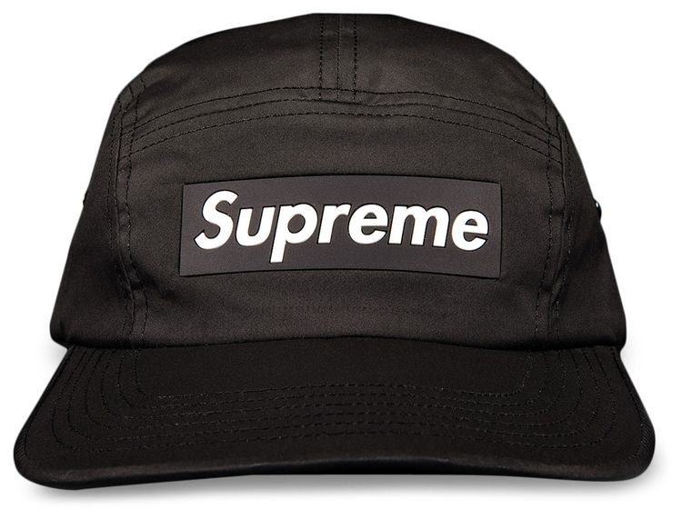 Supreme Inset Logo Camp Cap Black