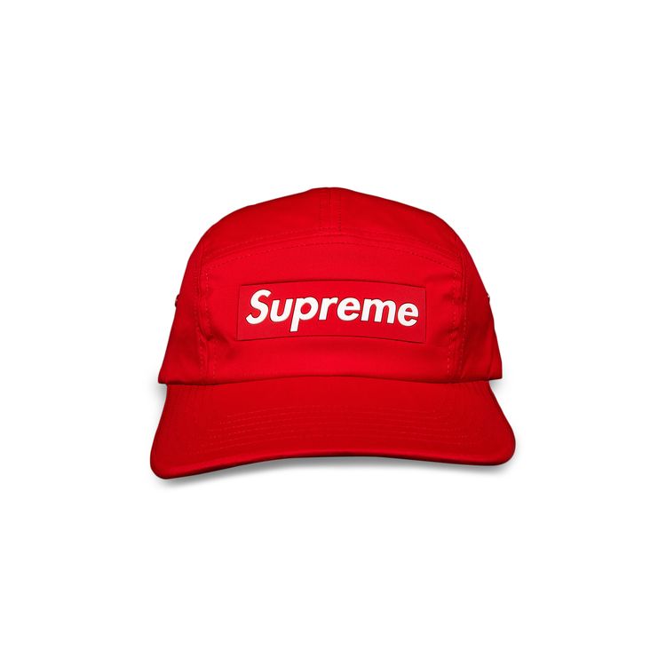 Supreme Inset Logo Camp Cap Red