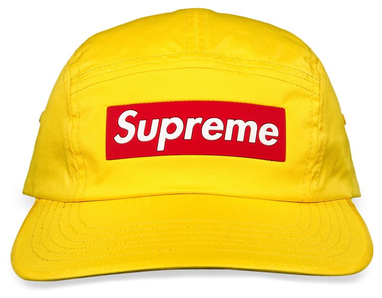 Supreme Inset Logo Camp Cap Yellow