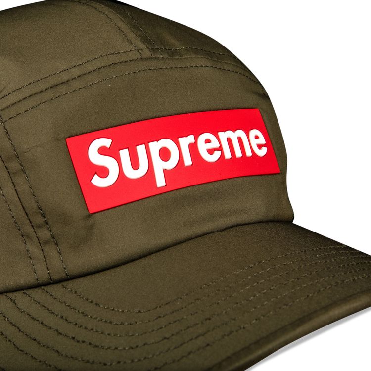 Supreme Inset Logo Camp Cap Olive