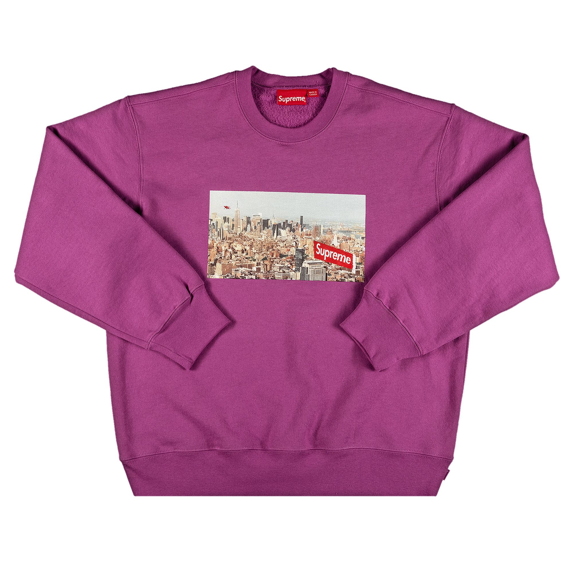 トップス Supreme Aerial Crewneck Bright Purple