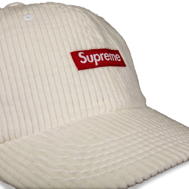 Supreme Ripple Corduroy Small Box 6 Panel White