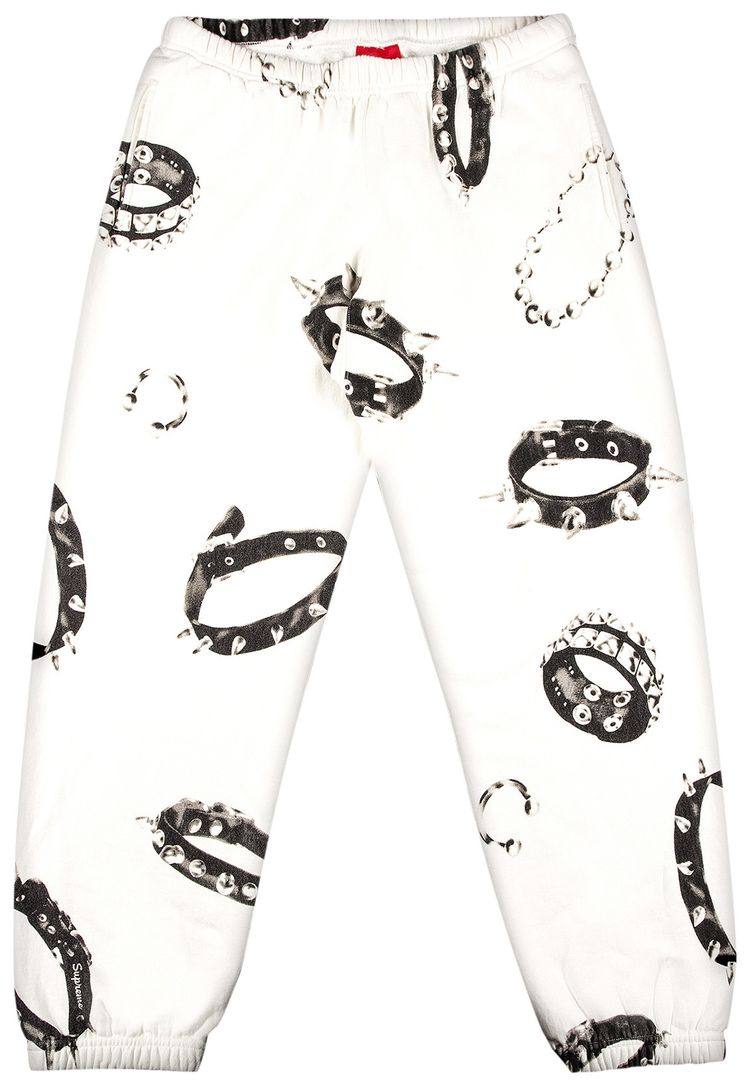 Supreme Studded Collars Sweatpant White