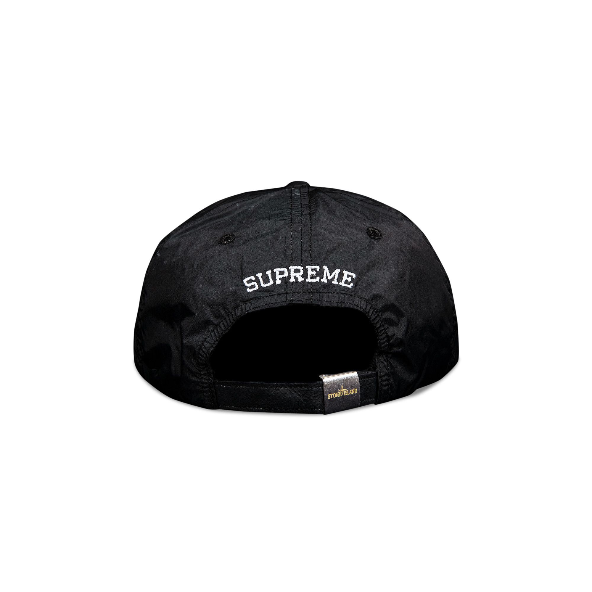 Buy Supreme x Stone Island Nylon 6-Panel 'Black' - FW20H1