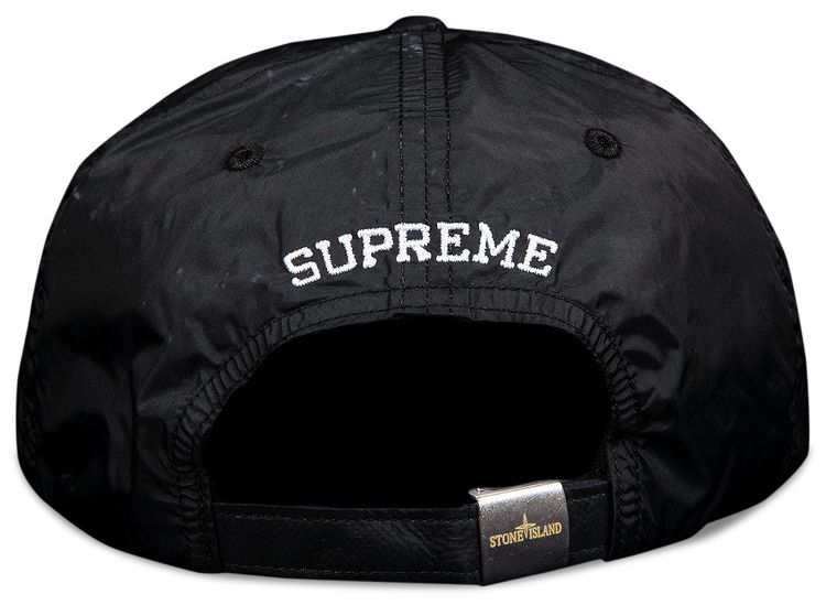 Supreme x Stone Island Nylon 6 Panel Black
