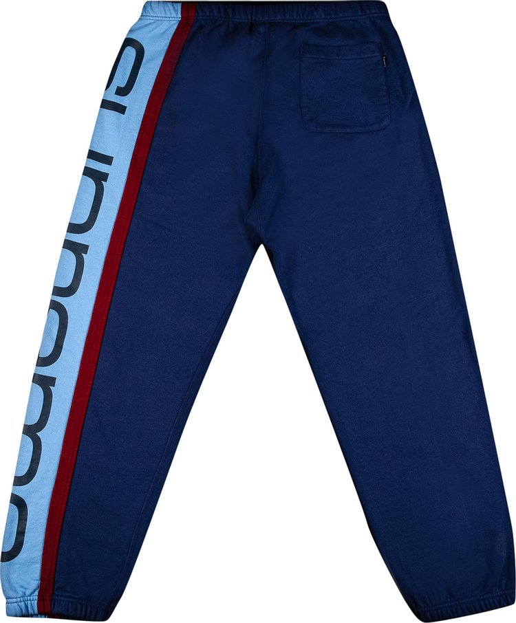 Supreme Big Logo Paneled Sweatpant Navy