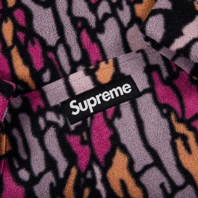 Supreme x Polartec Hooded Sweatshirt Purple Treebark Camo