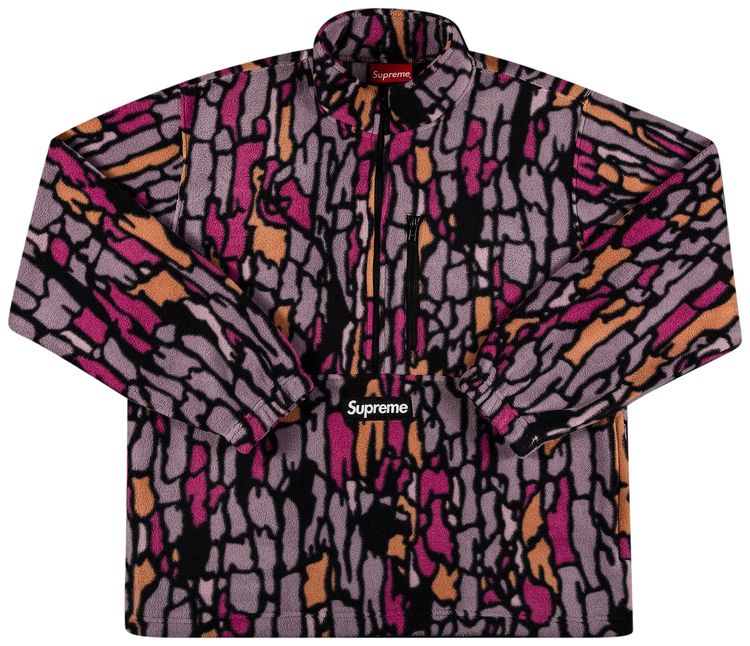 Supreme x Polartec Half Zip Pullover Purple Treebark Camo