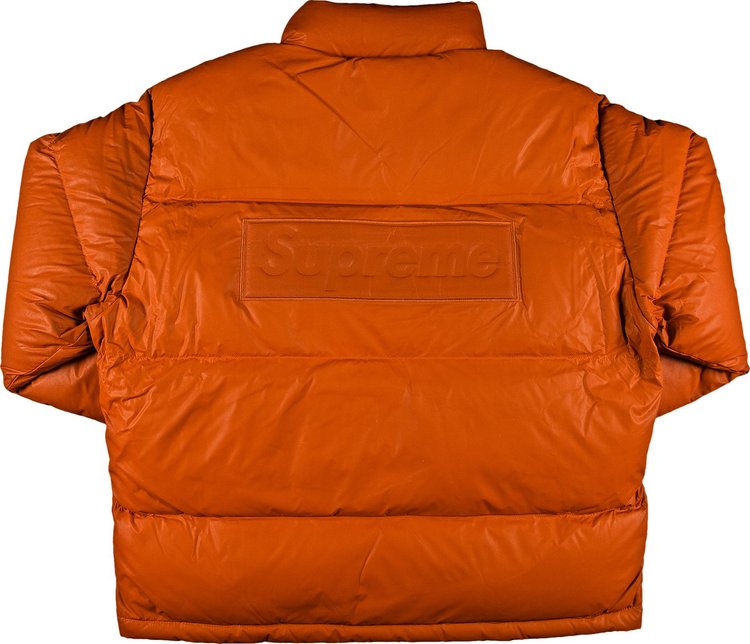 Supreme Reflective Speckled Down Jacket Orange