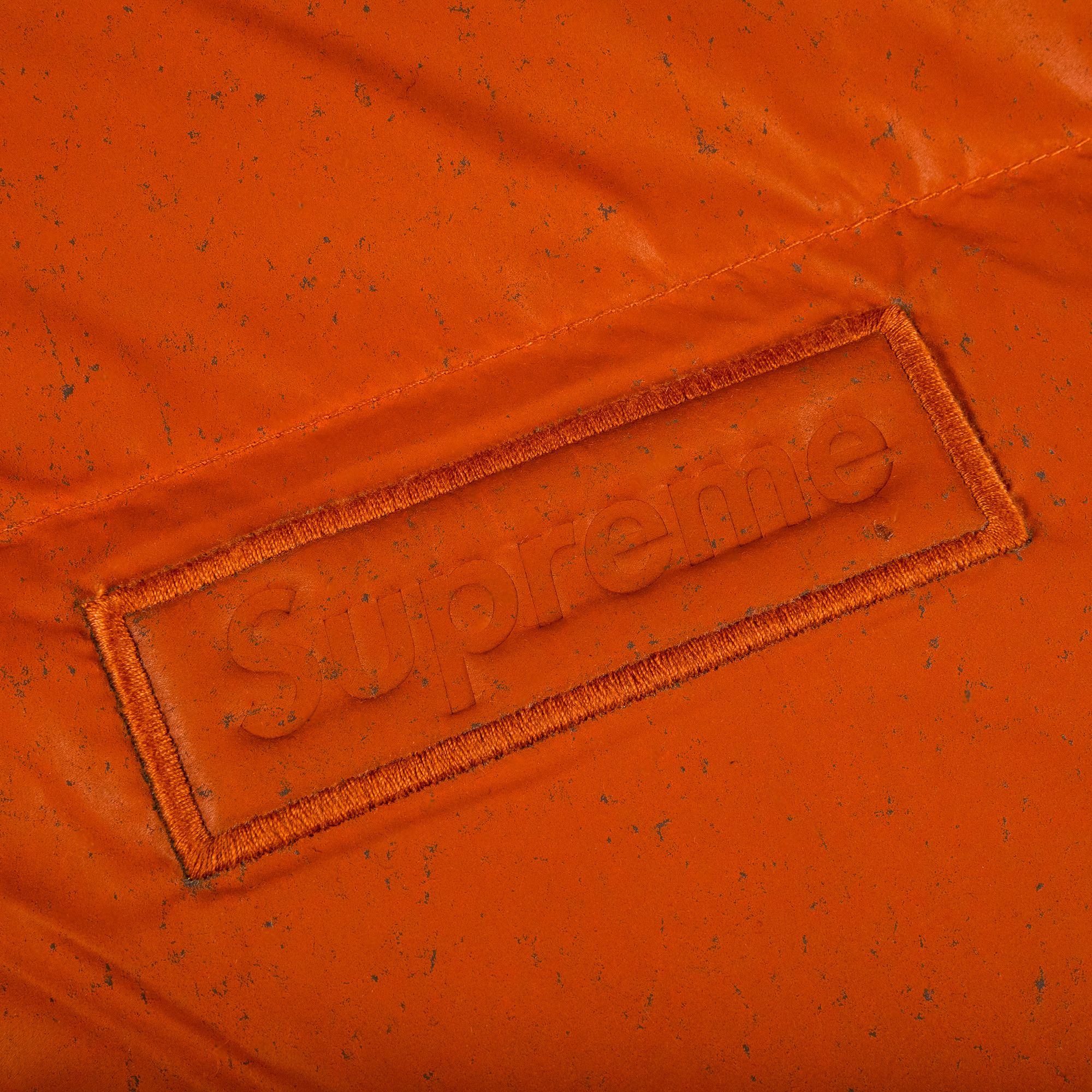 Buy Supreme Reflective Speckled Down Jacket 'Orange