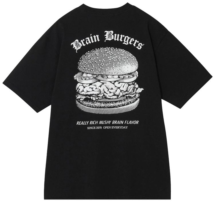 Undercover Burger Brains T Shirt Black