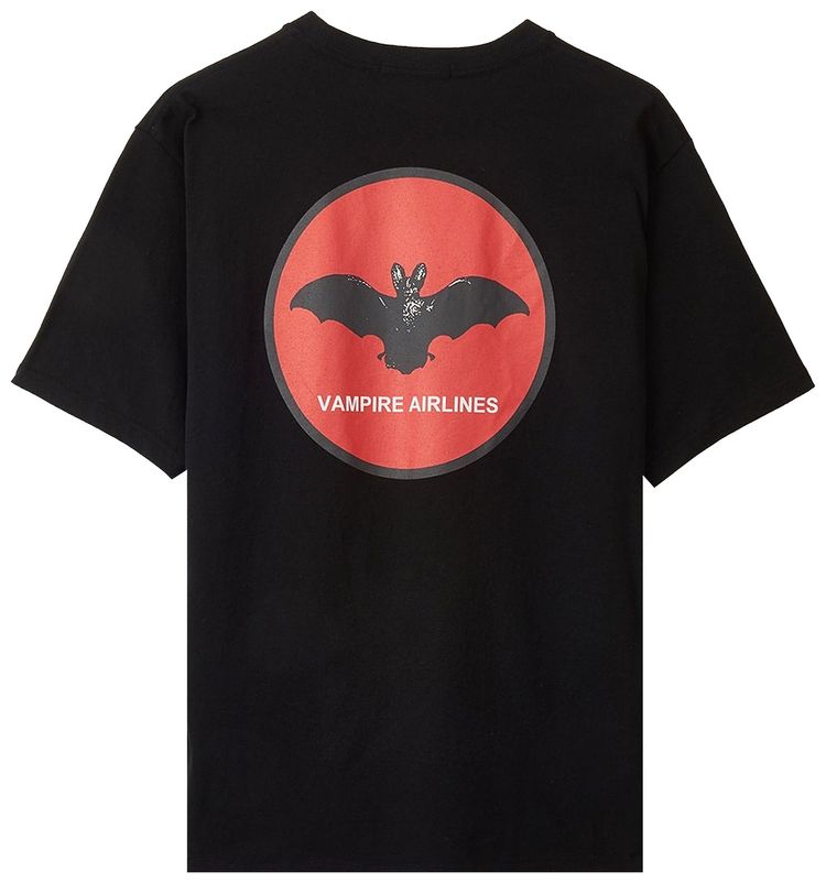 Undercover Vampire Airlines T Shirt Black