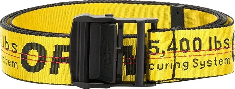 Off-White Classic Industrial Belt Short 'Yellow/Black'