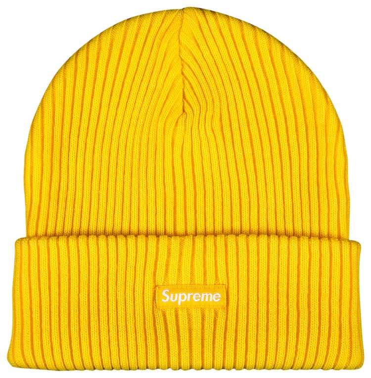 Supreme Wide Rib Beanie Yellow