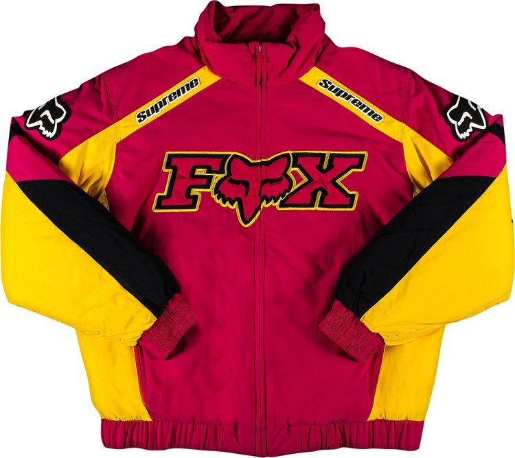 Supreme x Fox Racing Puffy Jacket 'Pink'