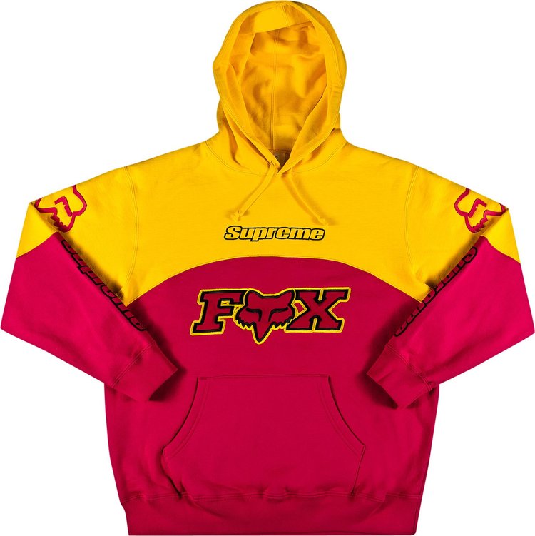 Supreme x Fox Racing Hooded Sweatshirt 'Pink'