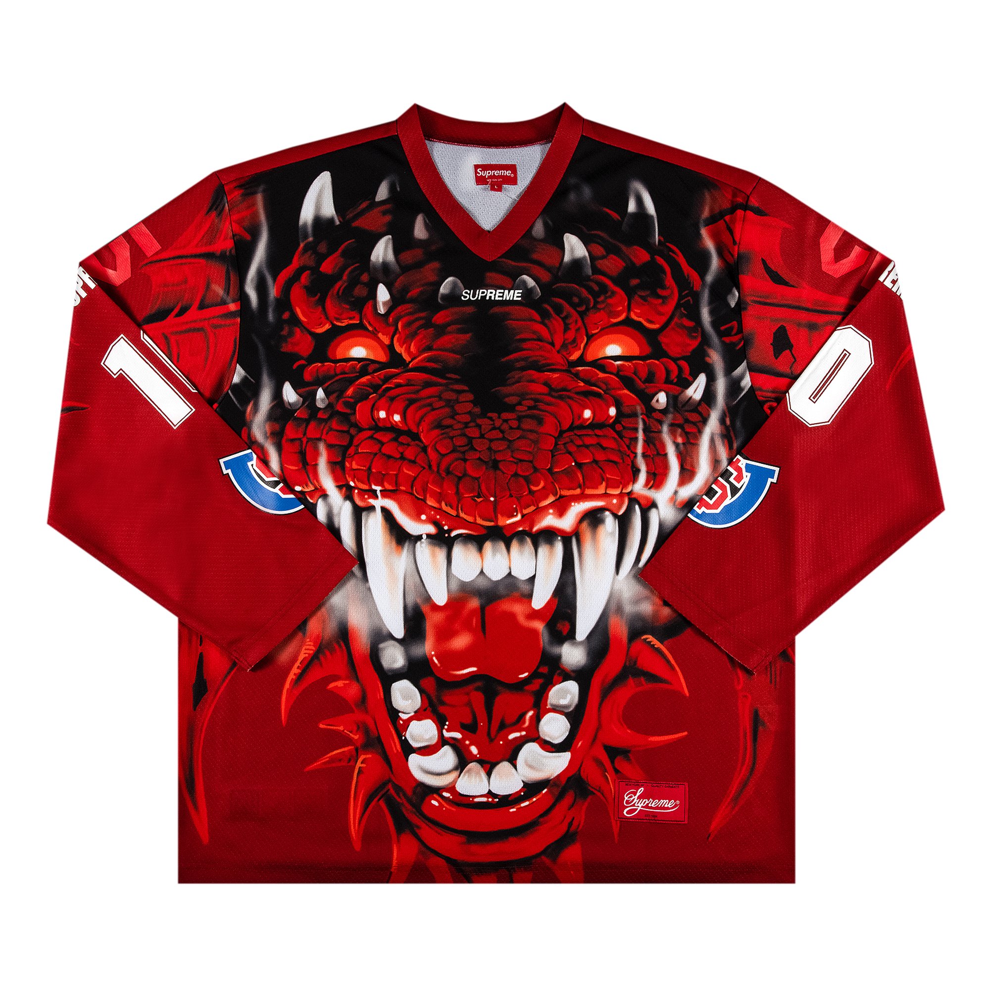 Buy Supreme Dragon Hockey Jersey 'Red' - FW20KN10 RED | GOAT