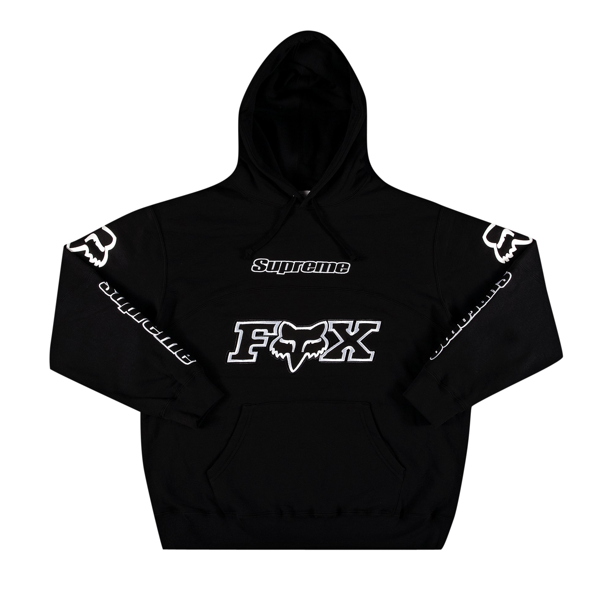 Supreme x Fox Racing Hooded Sweatshirt 'Black'