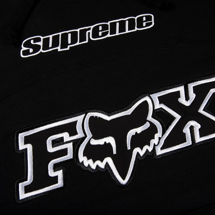Supreme x Fox Racing Hooded Sweatshirt Black
