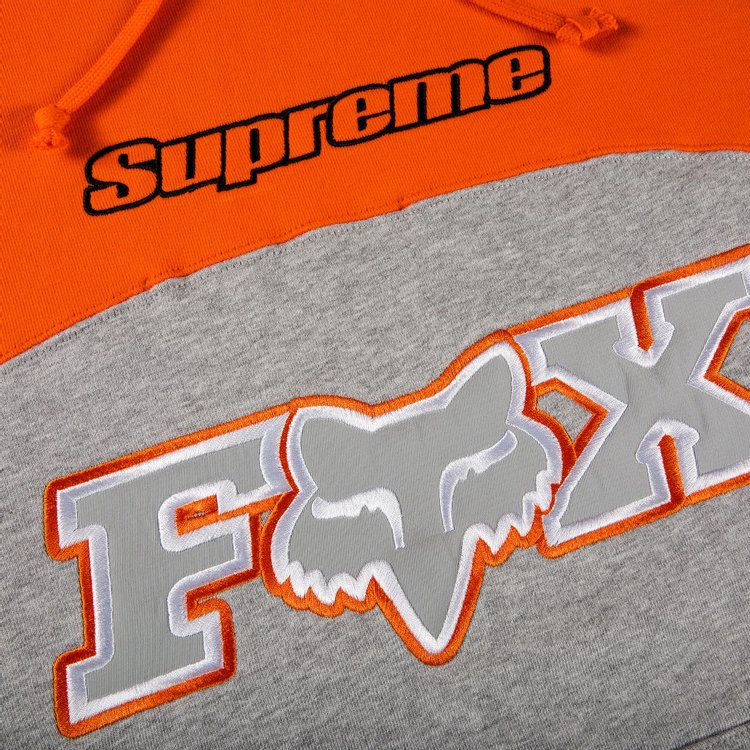 Supreme x Fox Racing Hooded Sweatshirt Grey