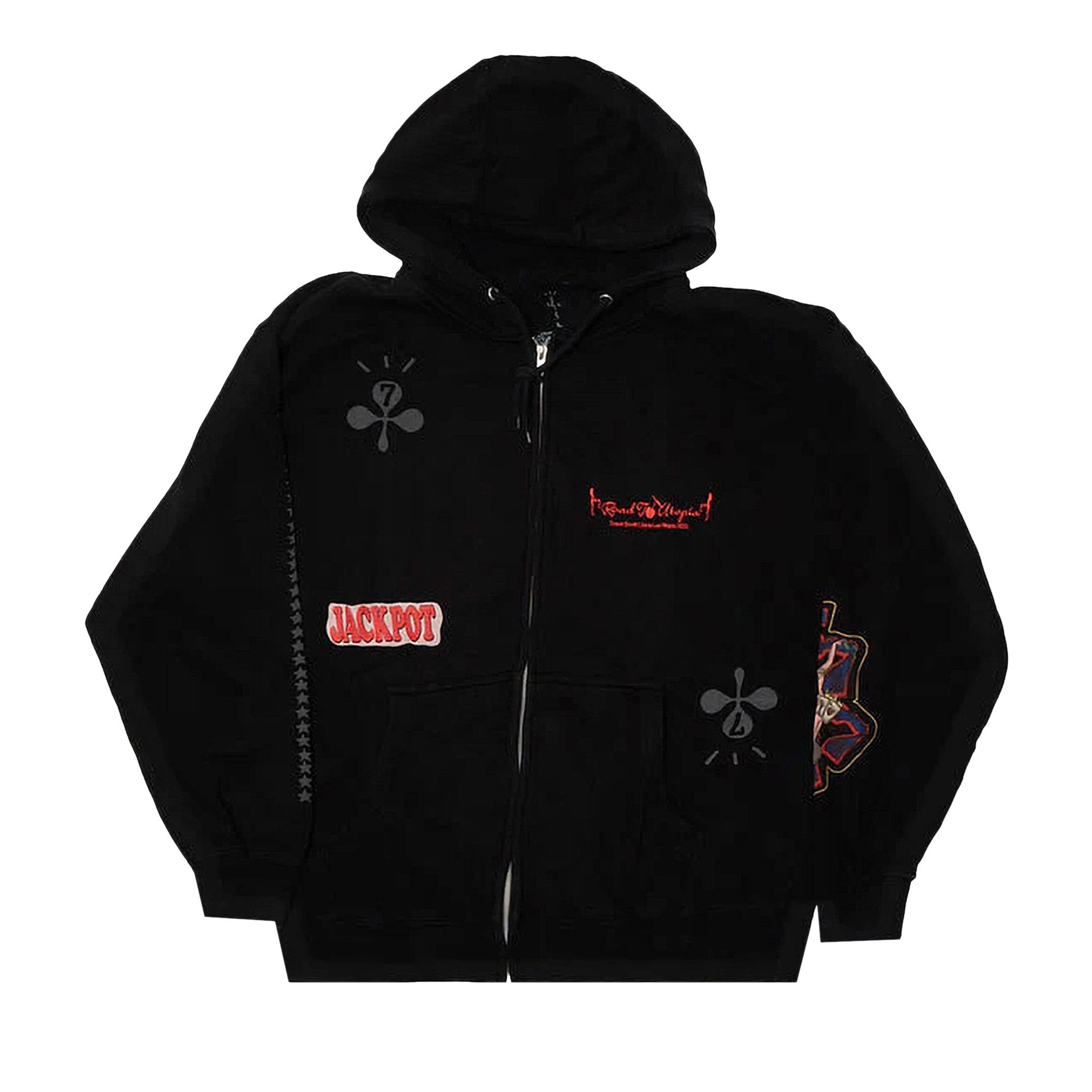 Buy Cactus Jack by Travis Scott Aces Zip Hoodie 'Black' - CJLV