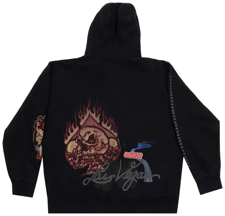 Cactus Jack by Travis Scott Aces Zip Hoodie Black