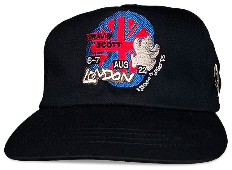 Cactus Jack by Travis Scott O2 Live Union Jack Hat Black