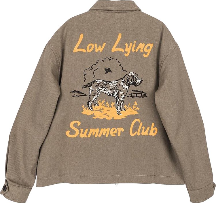 Bode Low Lying Summer Club Jacket Grey