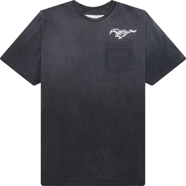 One Of These Days Mustang Cross Tee 'Washed Black'