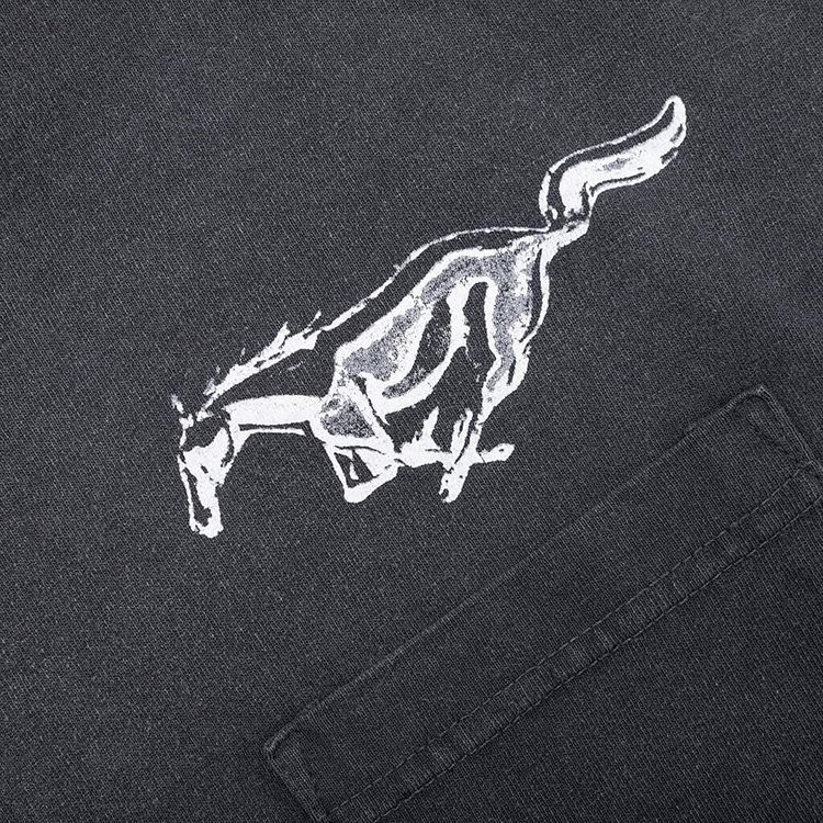 One Of These Days Mustang Cross Tee Washed Black