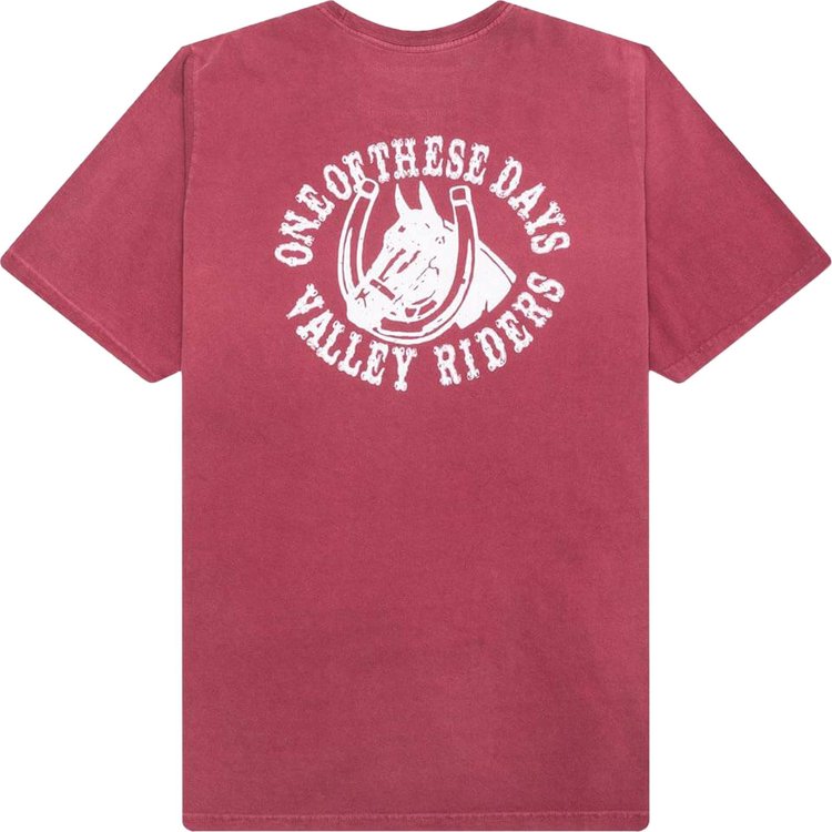 One Of These Days Valley Riders Tee Burgundy