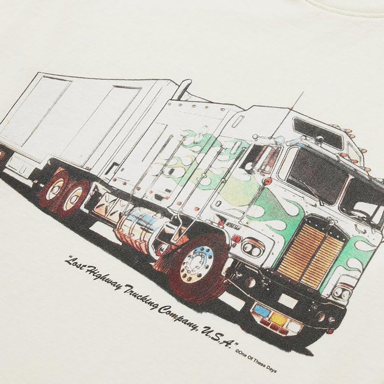 One Of These Days Lost Highway Trucking Tee Bone