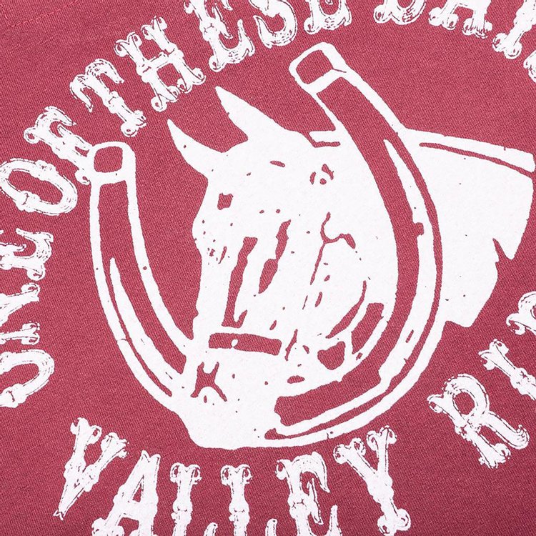 One Of These Days Valley Riders Tee Burgundy